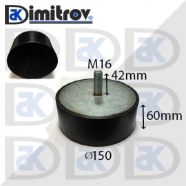 Антивибрационен тампон М16 х Ø 150 х 60 mm